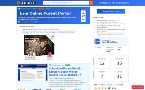 Esm Online Parent Portal