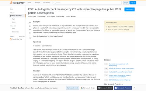 ESP: Auto login/accept message by OS with redirect to page ...