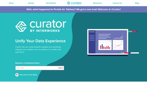 Curator by InterWorks : Embedded Analytics for Tableau - Home