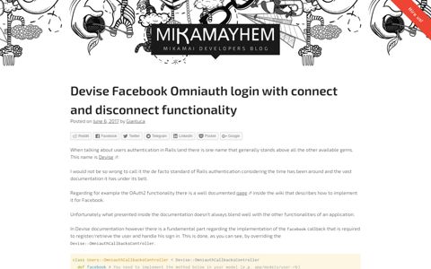 Devise Facebook Omniauth login with connect and disconnect ...