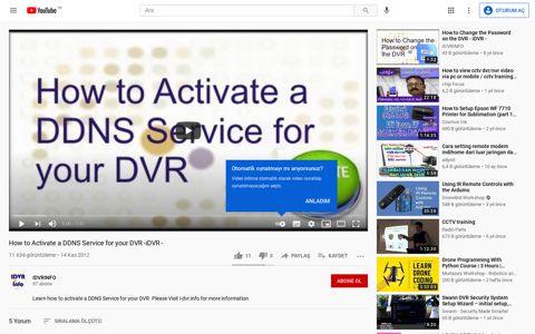 How to Activate a DDNS Service for your DVR -iDVR - YouTube