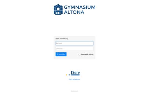 IServ - gym-altona.de: Anmelden