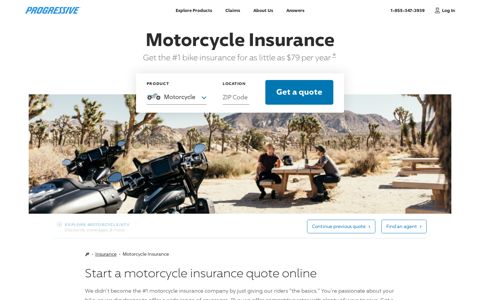 Motorcycle Insurance: Get a Quote Online | Progressive