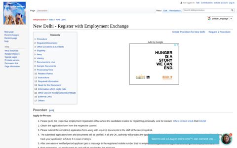 New Delhi - Register with Employment Exchange