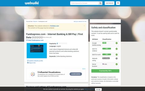 Fundsxpress.com - Customer Reviews - Webwiki