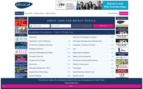Jobs | Job Search | Job Vacancies on jobs.ac.uk