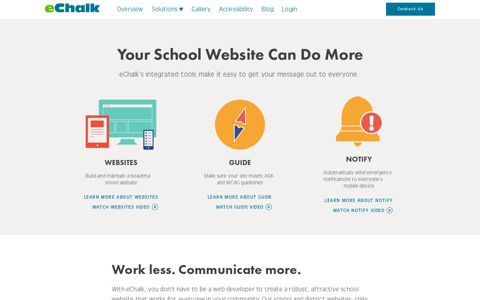eChalk: Beautiful School Websites, Emergency Notifications ...