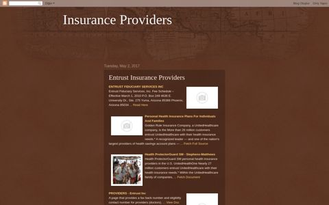 Entrust Insurance Providers - Insurance Providers