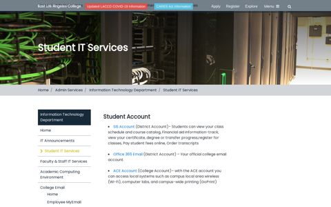 Student IT Services - ELAC