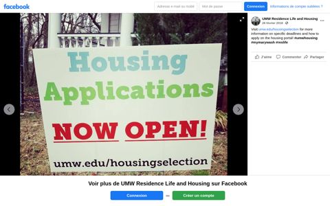 UMW Residence Life and Housing - Facebook