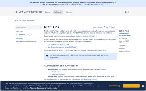 REST APIs - Atlassian Developer