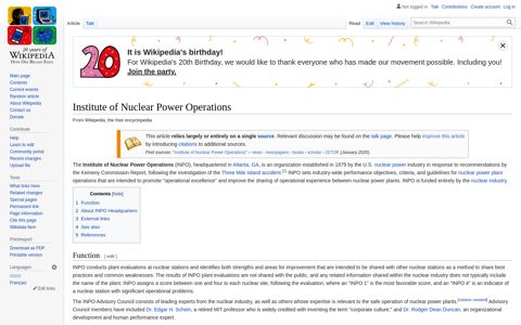 Institute of Nuclear Power Operations - Wikipedia