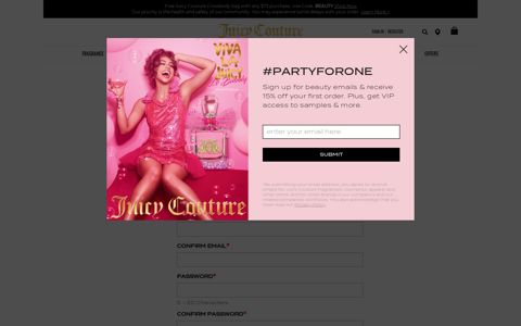 Account Registration | Juicy Couture Beauty