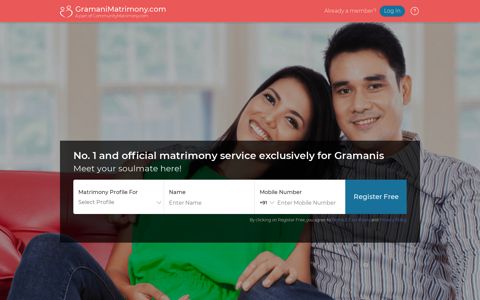 Gramani Matrimony - The No. 1 Matrimony Site for Gramanis ...