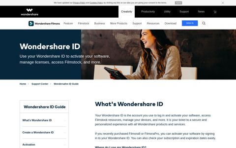 What's Wondershare ID - Wondershare Filmora