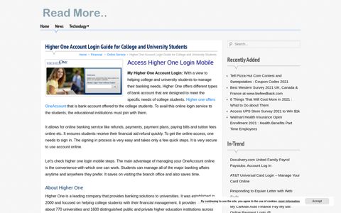 Higher One Account Login Guide for College and University ...
