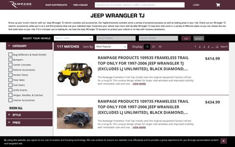Jeep Wrangler TJ Aftermarket Parts and Exterior Accessories ...