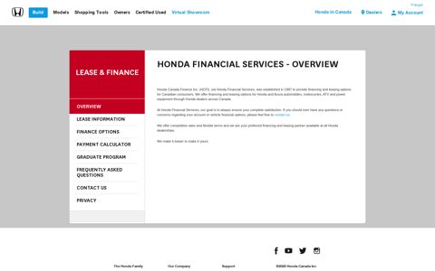 Honda: Financial Services for Your Car | Honda Canada