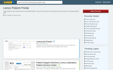 Lenco Patient Portal - Loginii.com
