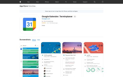 ‎Google Kalender: Terminplaner im App Store