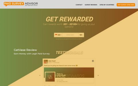 Getvase Paid Survey Review | Paid Survey Online Advisor