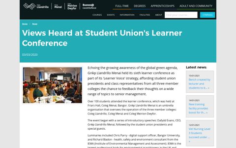 Views Heard at Student Union's Learner Conference - Grwp ...