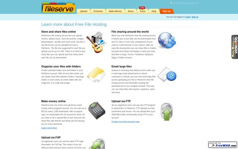 FileServe - Learn More - Free File Hosting, Online Storage ...