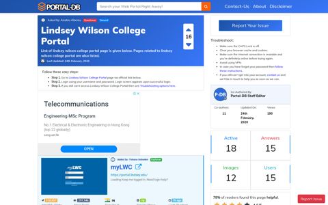 Lindsey Wilson College Portal