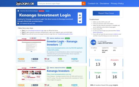Kenanga Investment Login - Logins-DB