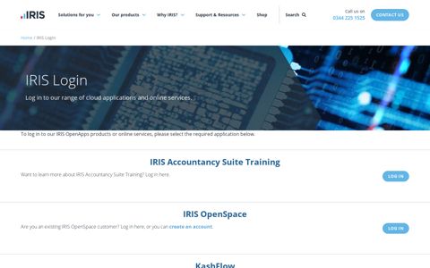 IRIS Log In | IRIS - IRIS Software Group