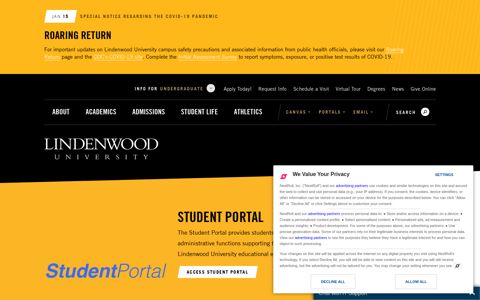 Student Portal | IT Applications | Lindenwood University