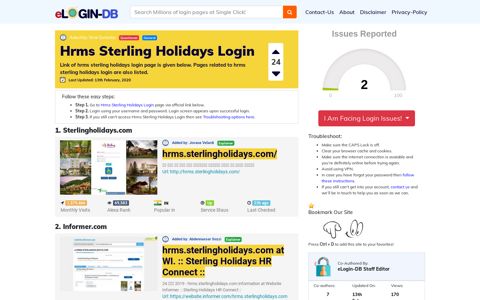 Hrms Sterling Holidays Login - फब login 0 Views