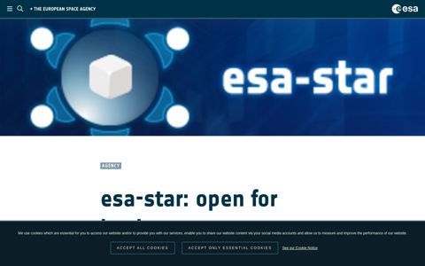 ESA - esa-star: open for business - European Space Agency