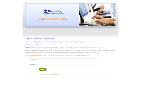 Login to ExpertRating