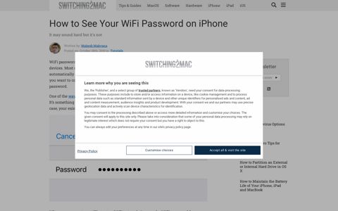 How to See Your WiFi Password on iPhone - Switching To Mac