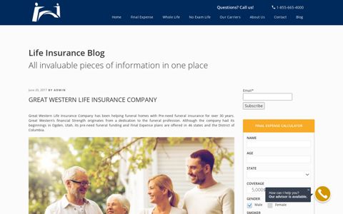 Great Western Life Insurance - Guaranteed Final Expense ...