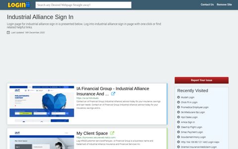 Industrial Alliance Sign In - Straight Path to Any Login Page!