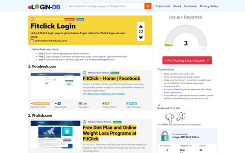 Fitclick Login - A database full of login pages from all over the internet!