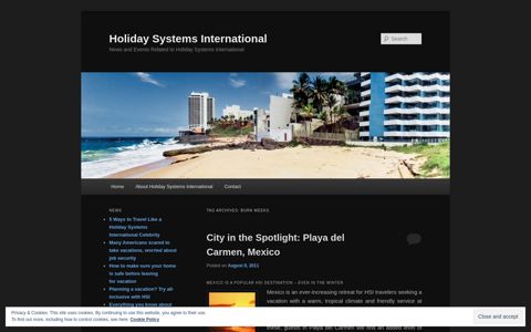 burn weeks | Holiday Systems International