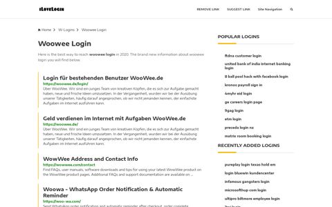 Woowee Login ❤️ One Click Access - iLoveLogin