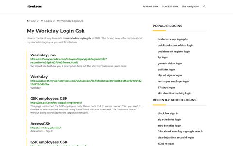 My Workday Login Gsk ❤️ One Click Access - iLoveLogin