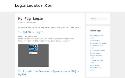 My Fdg Login - LoginLocator.Com