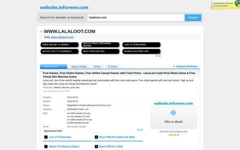 Lalaloot.com - Website Informer - Informer Technologies, Inc.
