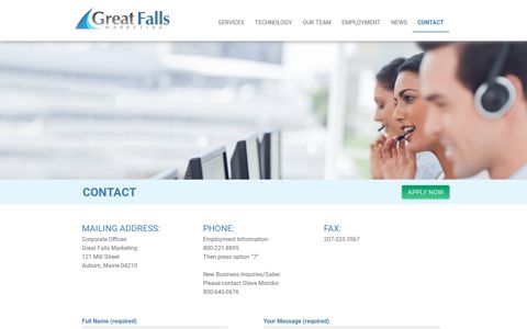 Contact - Great Falls Marketing a Support Services Group ...