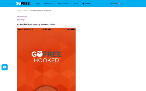 01 Hooked App Sign-Up Screens-Steps - GoFree