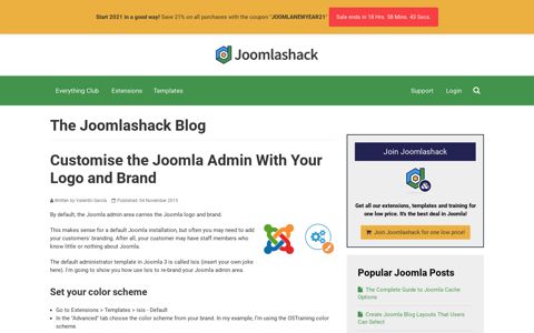 Customise the Joomla Admin With Your Logo and Brand ...