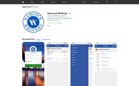 ‎Hancock Whitney on the App Store