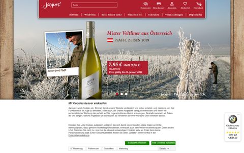 Weinversand von Jacques' Wein-Depot – Wein online bestellen