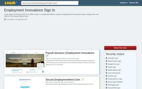 Employment Innovations Sign In - Loginii.com