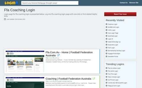 Ffa Coaching Login | Accedi Ffa Coaching - Loginii.com